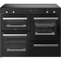 Belling Cookcentre 110Ei 110cm Electric Range Cooker with Induction Hob - Black - A/A Rated, Black