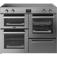 Belling Cookcentre 110Ei 110cm Electric Range Cooker with Induction Hob - Stainless Steel - A/A Rated, Stainless Steel