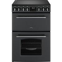 Belling Farmhouse 60E 60cm Electric Mini Range Cooker with Ceramic Hob - Anthracite - A/A Rated, Grey