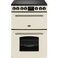 Belling Farmhouse 60E 60cm Electric Mini Range Cooker with Ceramic Hob - Cream - A/A Rated, Cream