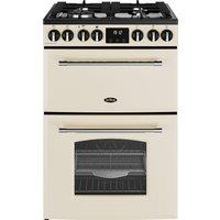 Belling Farmhouse 60DF 60cm Freestanding Dual Fuel Mini Range Cooker - Cream - A Rated, Cream