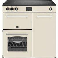 Belling Farmhouse 90Ei 90cm Electric Range Cooker with Induction Hob - Cream - A/A Rated, Cream