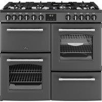 Belling Farmhouse 100DF 100cm Dual Fuel Range Cooker - Anthracite - A Rated, Grey