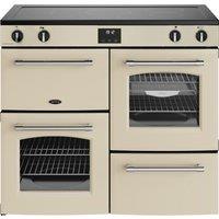 Belling Farmhouse 100Ei 100cm Electric Range Cooker with Induction Hob - Cream - A/A Rated, Cream