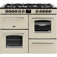 Belling Farmhouse 110DF 110cm Dual Fuel Range Cooker - Cream - A Rated, Cream
