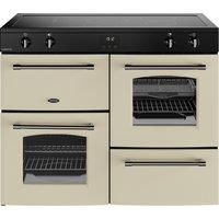 Belling Farmhouse 110Ei 110cm Electric Range Cooker with Induction Hob - Cream - A/A Rated, Cream