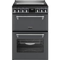 Stoves Richmond Deluxe 60cm Freestanding Dual Fuel Mini Range Cooker - Anthracite - A Rated, Black