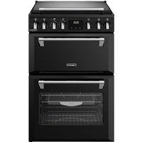 Stoves Richmond Deluxe 60cm Freestanding Dual Fuel Mini Range Cooker - Black - A Rated, Black