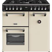 Stoves Richmond Deluxe 90cm Dual Fuel Range Cooker - Cream - A/A/A Rated, Cream