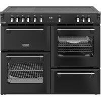 Stoves Richmond Deluxe 110Ei RTY 110cm Electric Range Cooker with Induction Hob - Black - A/A/A Rated, Black