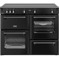 Stoves Richmond Deluxe 110Ei ZLS 110cm Electric Range Cooker with Induction Hob - Black - A/A/A Rated, Black