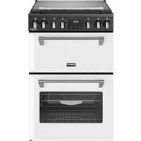 Stoves 60cm Double Oven Dual Fuel Richmond DX MRA 60DF Mini Range Cooker - Ice White - A/A Rated, White