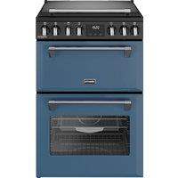 Stoves Richmond DX MRA 60Ei RTY 60cm Double Oven Electric Mini Range Cooker with Induction Hob - Twilight Blue - A/A Rated, Blue