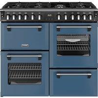 Stoves Richmond Deluxe 100DF 100cm Dual Fuel Range Cooker - Twilight Blue - A Rated, Blue