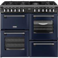 Stoves Richmond Deluxe 100DF 100cm Dual Fuel Range Cooker - Midnight Blue - A Rated, Blue
