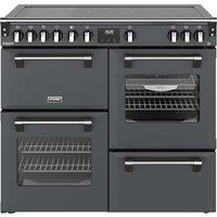 Stoves Richmond Deluxe 100Ei 100cm Electric Range Cooker with Induction Hob - Anthracite - A Rated, Grey