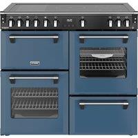 Stoves Richmond Deluxe 100Ei 100cm wide Electric Range Cooker with Induction Hob - Twilight Blue - A Rated, Blue