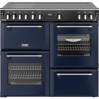Stoves Richmond Deluxe 100Ei 100cm Electric Range Cooker with Induction Hob - Midnight Blue - A Rated, Blue