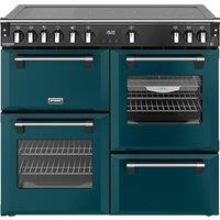 Stoves Richmond Deluxe 100Ei 100cm Electric Range Cooker with Induction Hob - Deep Marine - A Rated, Green
