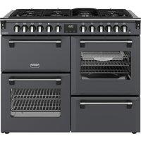 Stoves Richmond Deluxe 110DF 110cm Dual Fuel Range Cooker - Anthracite - A Rated, Grey
