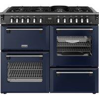 Stoves Richmond Deluxe 110DF 110cm Dual Fuel Range Cooker - Midnight Blue - A Rated, Blue
