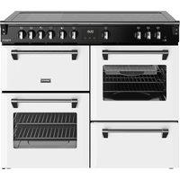Stoves Richmond Deluxe 110Ei RTY 110cm Electric Range Cooker with Induction Hob - Ice White - A Rated, White