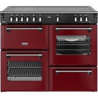 Stoves Richmond Deluxe 110Ei RTY 110cm Electric Range Cooker with Induction Hob - Garnet Red - A Rated, Red