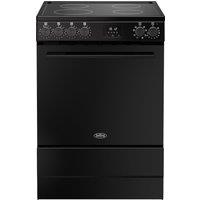 Belling 60cm wide Single Oven BEL FSA VISION SGL 60Ei Electric Cooker with Induction Hob - Black - A Rated, Black