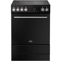 Belling 60cm wide Single Oven BEL FSA VISION SGL 60Ei Electric Cooker with Induction Hob - Black / Silver Steel - A Rated, Silver