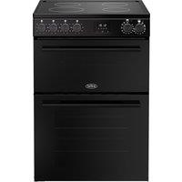 Belling 60cm Double Oven BEL FSA VISION 60Ei Electric Cooker with Induction Hob - Black - A Rated, Black
