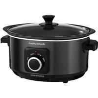 Morphy Richards Evoke Sear And Stew 460012 3.5 Litre Slow Cooker - Black, Black