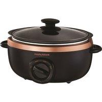 Morphy Richards Evoke Sear And Stew 460016 3.5 Litre Slow Cooker - Black / Rose Gold, Black