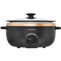 Morphy Richards Sear And Stew 461016 Slow Cooker - Black / Rose Gold, Black