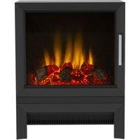 BeModern Qube 49697 Log Effect Electric Stove - Black, Black