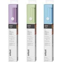 Cricut Smart Vinyl Matless Permanent Vinyl (13 in x 36 in) - Powder Blu / Lilac / Honeydew, Powder Blu / Lilac / Honeydew