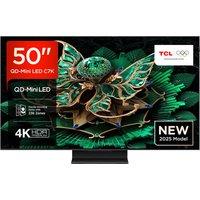 TCL C7L 50 4K Ultra HD QLED Smart Google TV [2025] - 50C7K-UK, Black