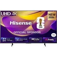 Hisense 50" 4K Ultra HD DLED Smart Freely TV [2026] - 50E6STUK, Black