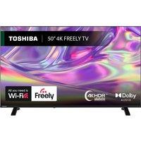 Toshiba UV1563DB 50" 4K Ultra HD Smart Freely TV [2025] - 50UV1563DB, Black