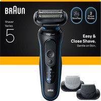 Braun Series 5 Mens Shaver - Blue, Blue