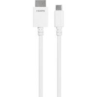 Techlink 526512 2m USB Type C to HDMI Cable - White, White