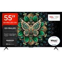 TCL C6K 55" 4K Ultra HD QLED Smart Google TV [2026] - 55C6K-UK, Black