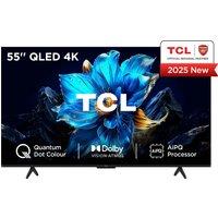 TCL P7K 55" 4K Ultra HD QLED Smart Google TV [2025] - 55P7K-UK, Silver