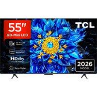 TCL 55" 4K Ultra HD QLED Smart Google TV [2026] - 55P8L-UK, Black