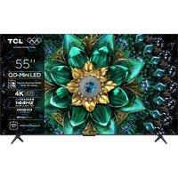 TCL Q6C 55" 4K Ultra HD QLED Smart Google TV - 55Q6C-UK, Silver
