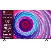 TCL RC650K 55" 4K Ultra HD QLED Smart Roku TV [2024] - 55RC650K, Titanium