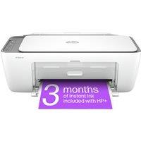 HP Deskjet 2820e All-In-One Inkjet Printer - White / Grey, White