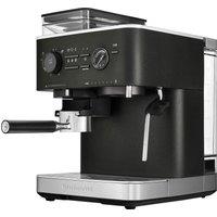 KitchenAid Espresso Coffee Machine - Cast Iron Black - 5KES6551BBK, Black