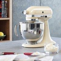 KitchenAid Artisan 5KSM175PSBAC Stand Mixer with 4.8 Litre Bowl - Almond Cream, Cream