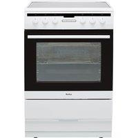 Amica 608CE2TAW 60cm Electric Cooker with Ceramic Hob - White - A Rated, White