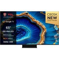 TCL C805K 65" 4K Ultra HD MiniLED QLED Smart Google TV [2023] - 65C805K, Black